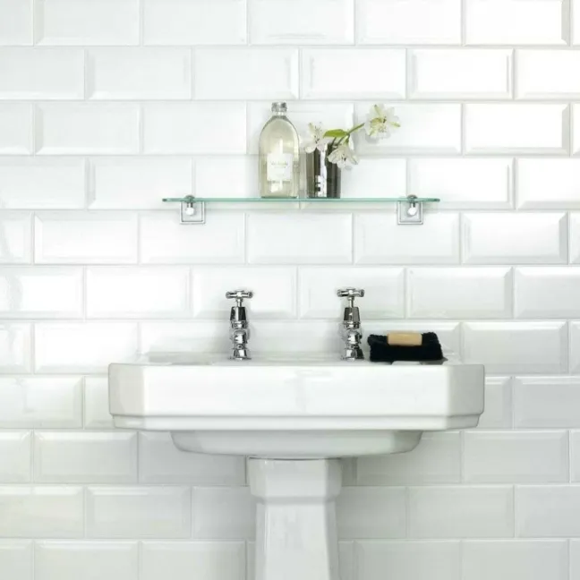 Whitechapel Gloss White Ceramic Metro Tiles