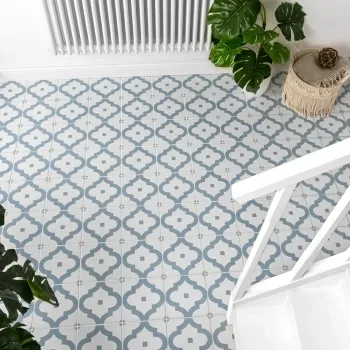 Arabesque Blue Pattern Tiles