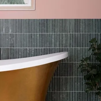 Harlestone Green Honed Marble Kitkat Mosaic Wall Tiles
