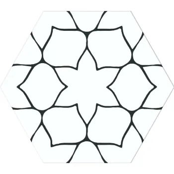 Patchwork Black and White Matt Metro Wall Tiles