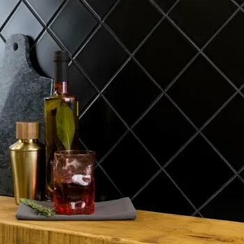 Matt Black 100x100 Tiles