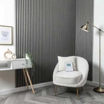 Trepanel® Ash Grey Acoustic Wood Wall Panels