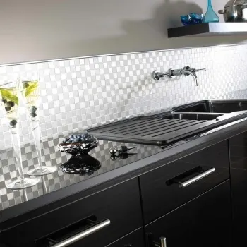 Small Square Steel Mosaics Tiles Mosaic Tiles