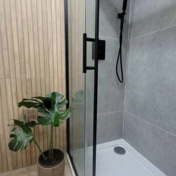 Carbon Light Grey Concrete Effect Tiles