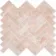 Himalayan Pink Honed Marble Herringbone Mosaic Wall Tiles