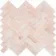 Himalayan Pink Honed Marble Herringbone Mosaic Wall Tiles