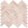 Himalayan Pink Honed Marble Herringbone Mosaic Wall Tiles