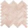 Himalayan Pink Honed Marble Herringbone Mosaic Wall Tiles