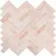 Himalayan Pink Honed Marble Herringbone Mosaic Wall Tiles