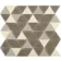 Ligo Glass Mocha Triangle Mosaic Tiles