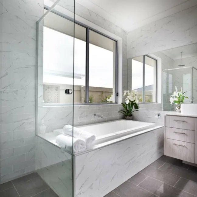 Vena Biana Flat Matt Marble Effect Metro Tiles 30x10