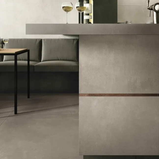 Azuma Grey Matt Stone Effect Floor Tiles 900x900