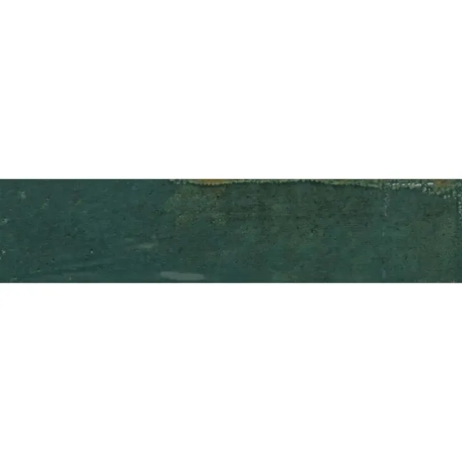 Faith Green Gloss Rustic Brick Effect Wall and Floor Tile