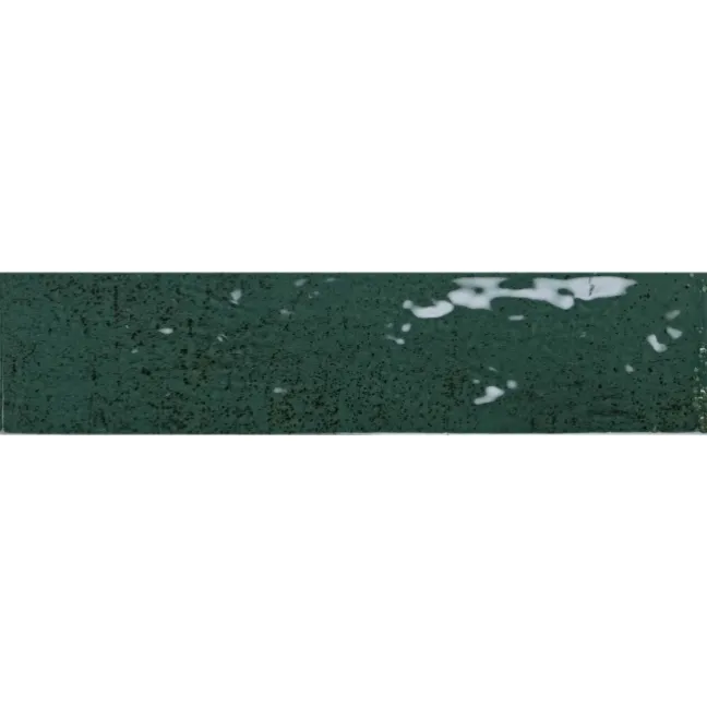 Faith Green Gloss Rustic Brick Effect Wall and Floor Tile
