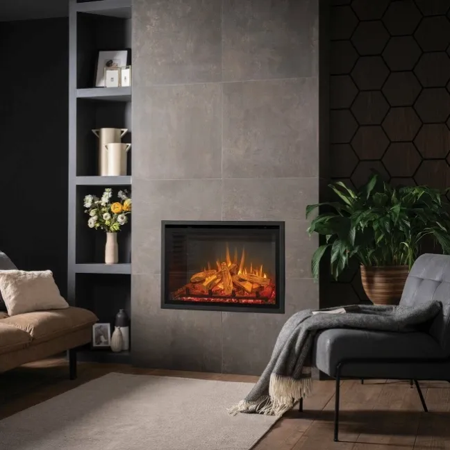 Foil Smoke Grey Metallic Stone Effect 600x600 Tiles