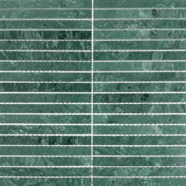 Harlestone Green Honed Marble Kitkat Mosaic Wall Tiles