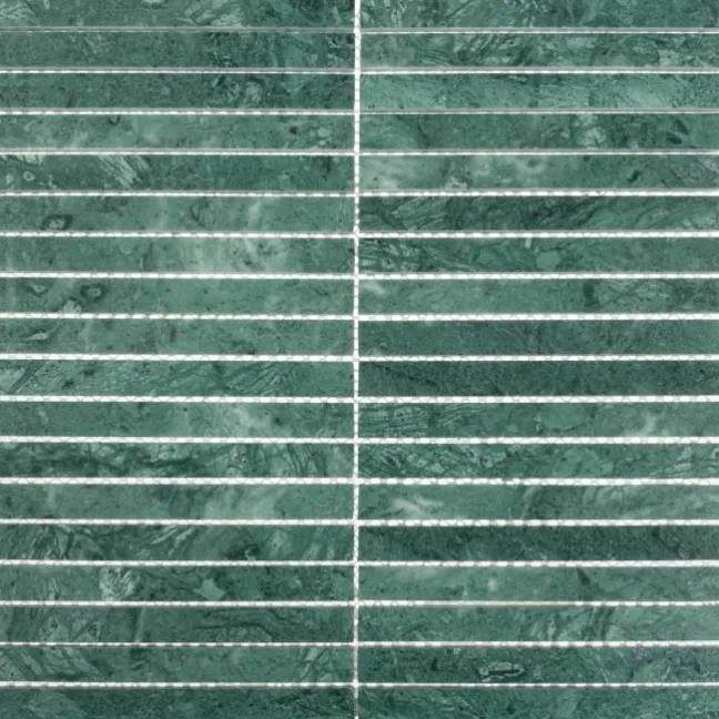 Harlestone Green Honed Marble Kitkat Mosaic Wall Tiles
