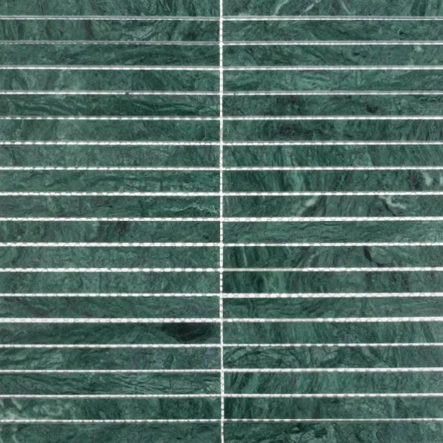 Harlestone Green Honed Marble Kitkat Mosaic Wall Tiles