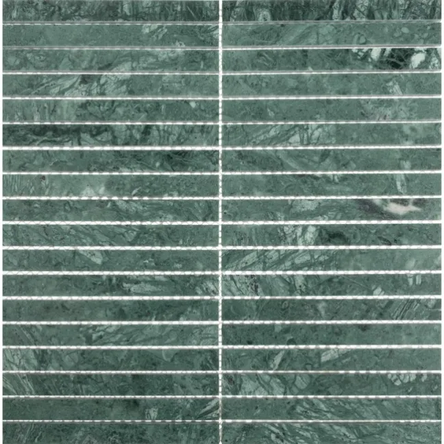 Harlestone Green Honed Marble Kitkat Mosaic Wall Tiles
