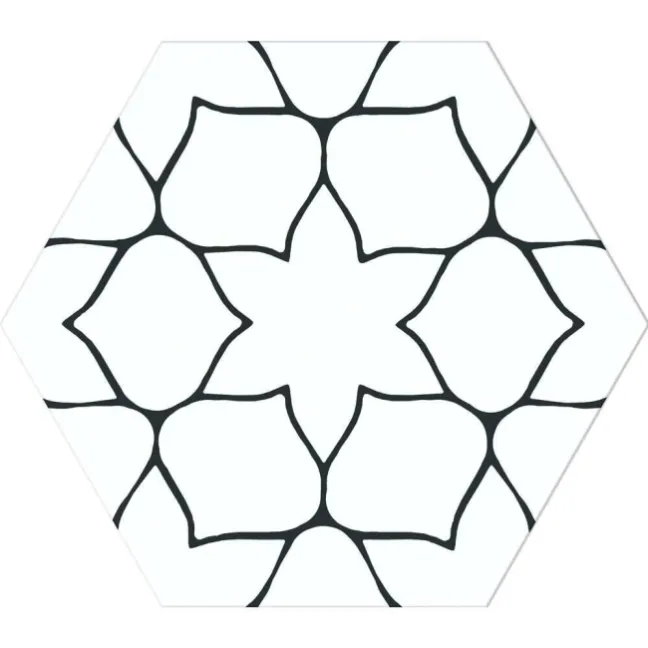Patchwork Black and White Matt Metro Wall Tiles