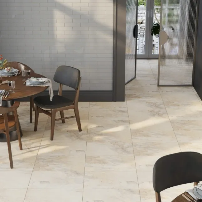 Lockstone Cream Matt Slate Effect Wall And Floor Tiles