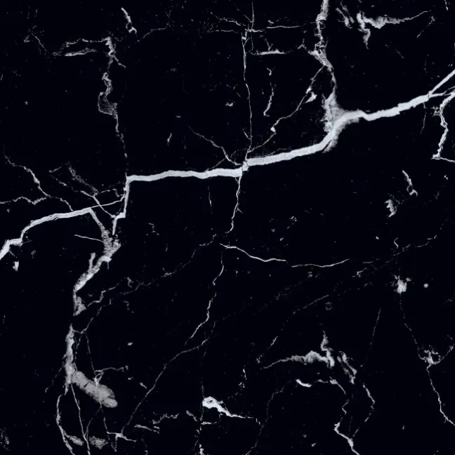 Marquina Black Polished Marble Effect 60x60 Wall and Floor Tiles