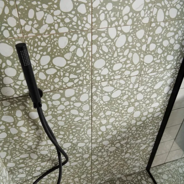 Mizuki® Fern Green Terrazzo Effect Wall and Floor Tiles
