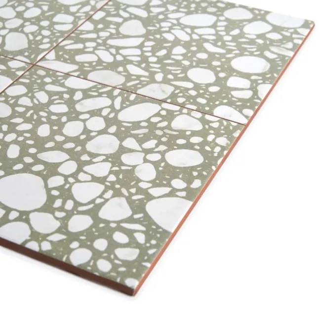 Mizuki® Fern Green Terrazzo Effect Wall and Floor Tiles