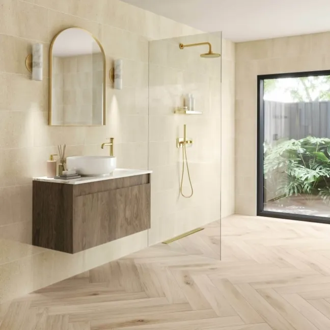 Serenity Oatmeal Beige Matt Stone Effect 300x600 Wall And Floor Tiles