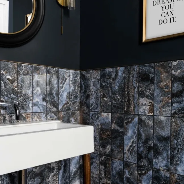 Passion Onyx Waves Blue Marble Effect Wall Tiles