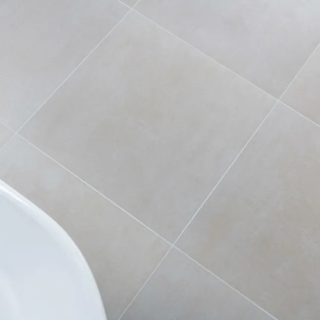 Genoa Ivory Matt Concrete Effect Wall and Floor Tiles 585x585