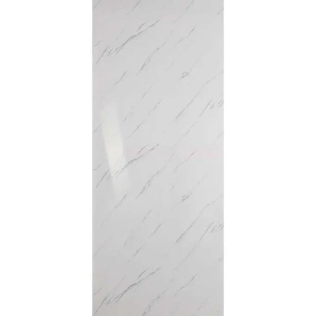 Trepanel Aqua® Gloss Carrara Marble Effect PVC Shower Wall Panel