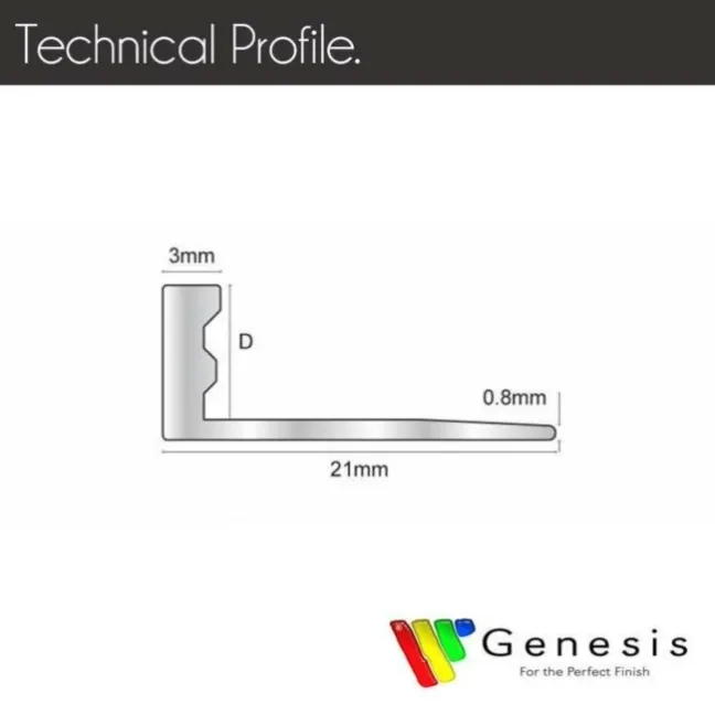 10mm Aluminium Straight Edge Brushed Brass Tile Trim