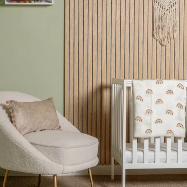 Trepanel® Oak on Grey Felt Acoustic Wood Wall Panels