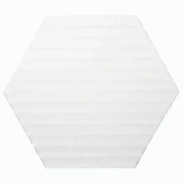 Carton White Gloss Hexagon Tiles