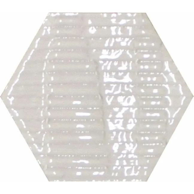 Carton White Gloss Hexagon Tiles