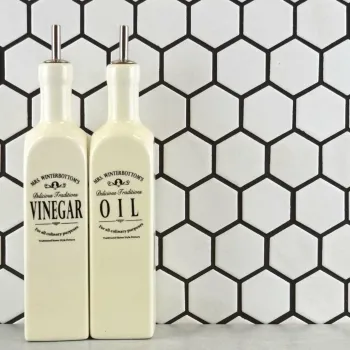 Pixel White Hexagon Matt 50x50 Mosaic Tiles