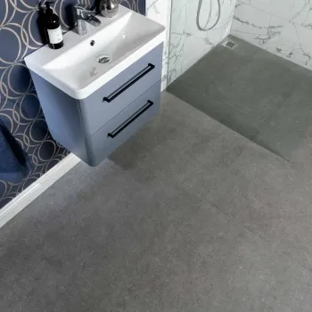 Carbon Graphite Concrete Effect Tiles