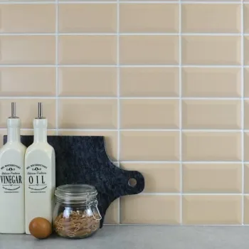 Oxford Circus Matt Cream Metro Tile