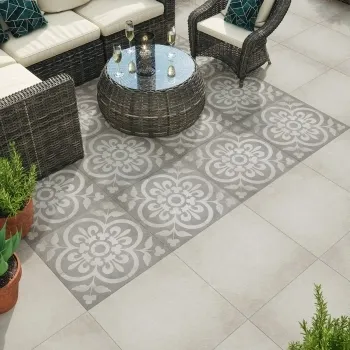 Leinz Grenoble Patterned Porcelain Paving Slabs