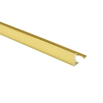 Bright Brass (10mm) Aluminium Straight Edge Trims Tile Trims