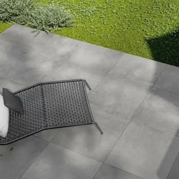 Optimum Anthracite Stone Effect 20mm Porcelain Paving Slabs