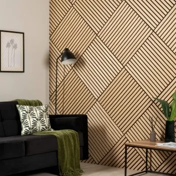 Trepanel® Oak Square Acoustic Wood Wall Panels