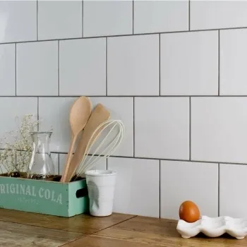 White  Smooth Gloss 150x150 Tile