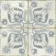 Helix Indigo Blue Matt Patterned Wall and Floor Tiles