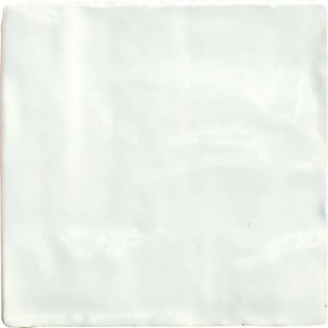 Zellige Mini White Square Gloss Rustic Wall Tiles