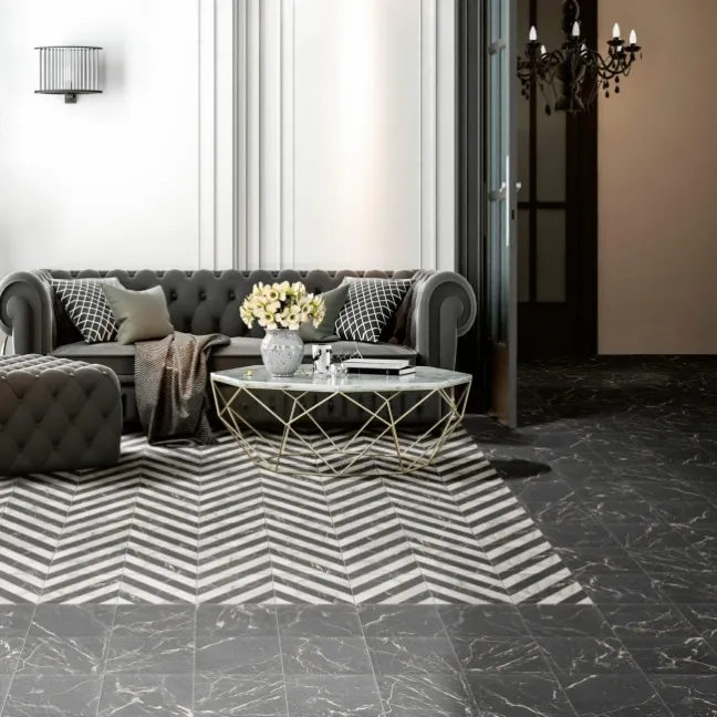 Camden Black Marble Effect Wall and Floor Tiles