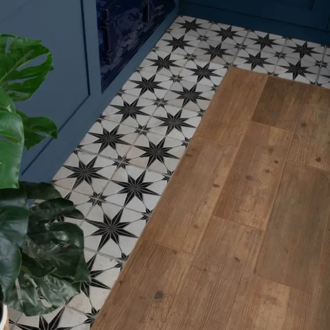 Cinders® Lux Star Noir Layer Tech Pattern Tiles