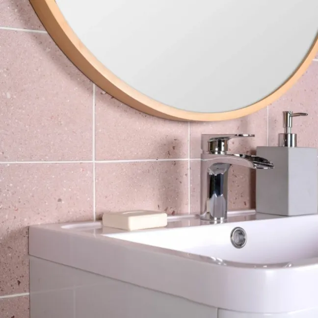 Dollymixx Plum Blush Terrazzo Effect Tiles