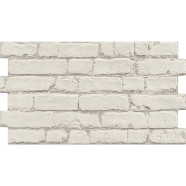 Rustic Masonry Dove White Brick Effect Tiles
